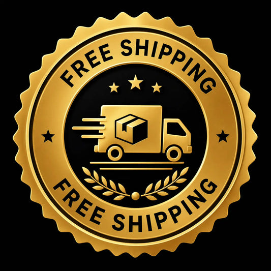 KPM WORLD™ Free Shipping badge promoting fast, reliable, and free delivery for a convenient shopping experience.