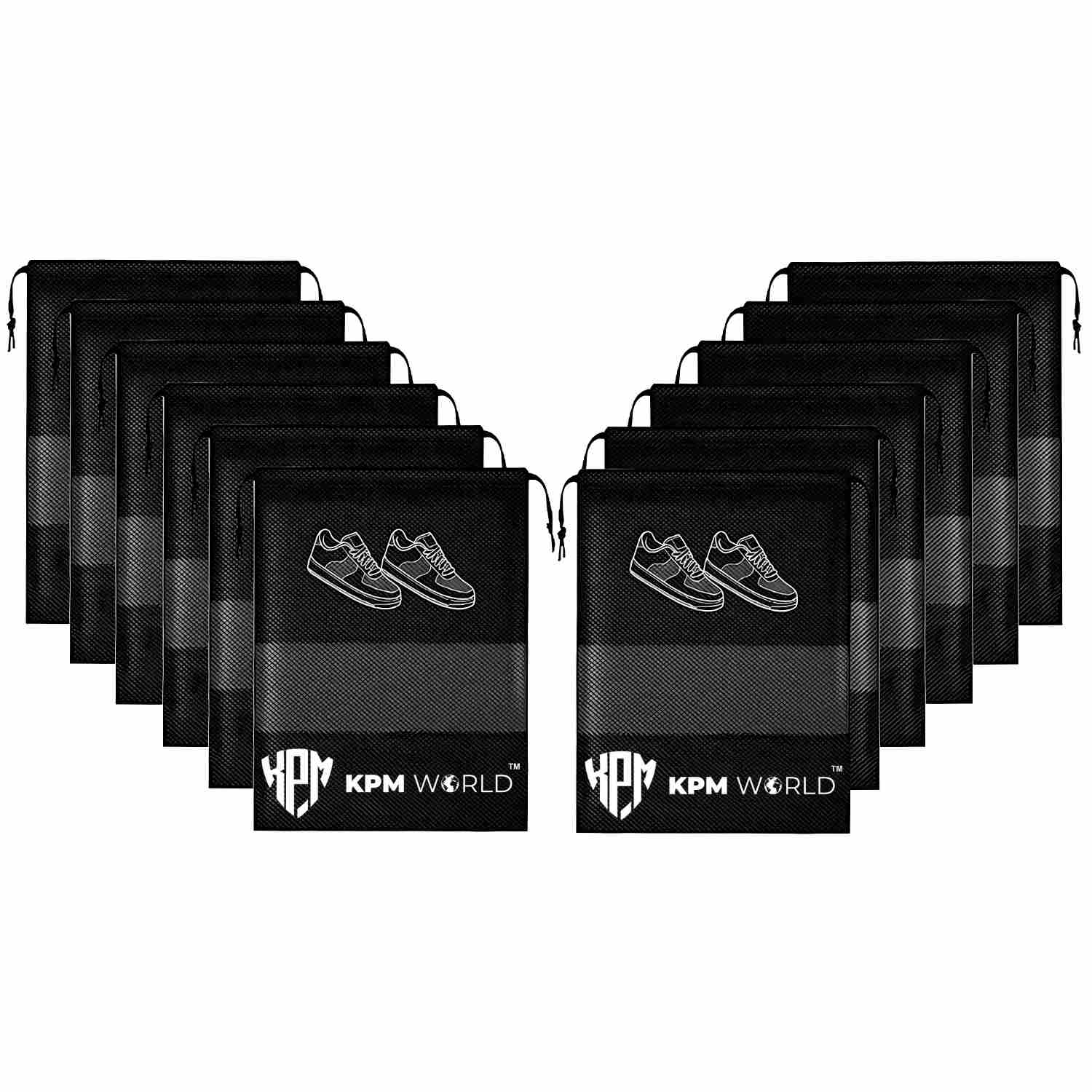 Reusable Travelling Organizer Shoe Bag Pack of 12